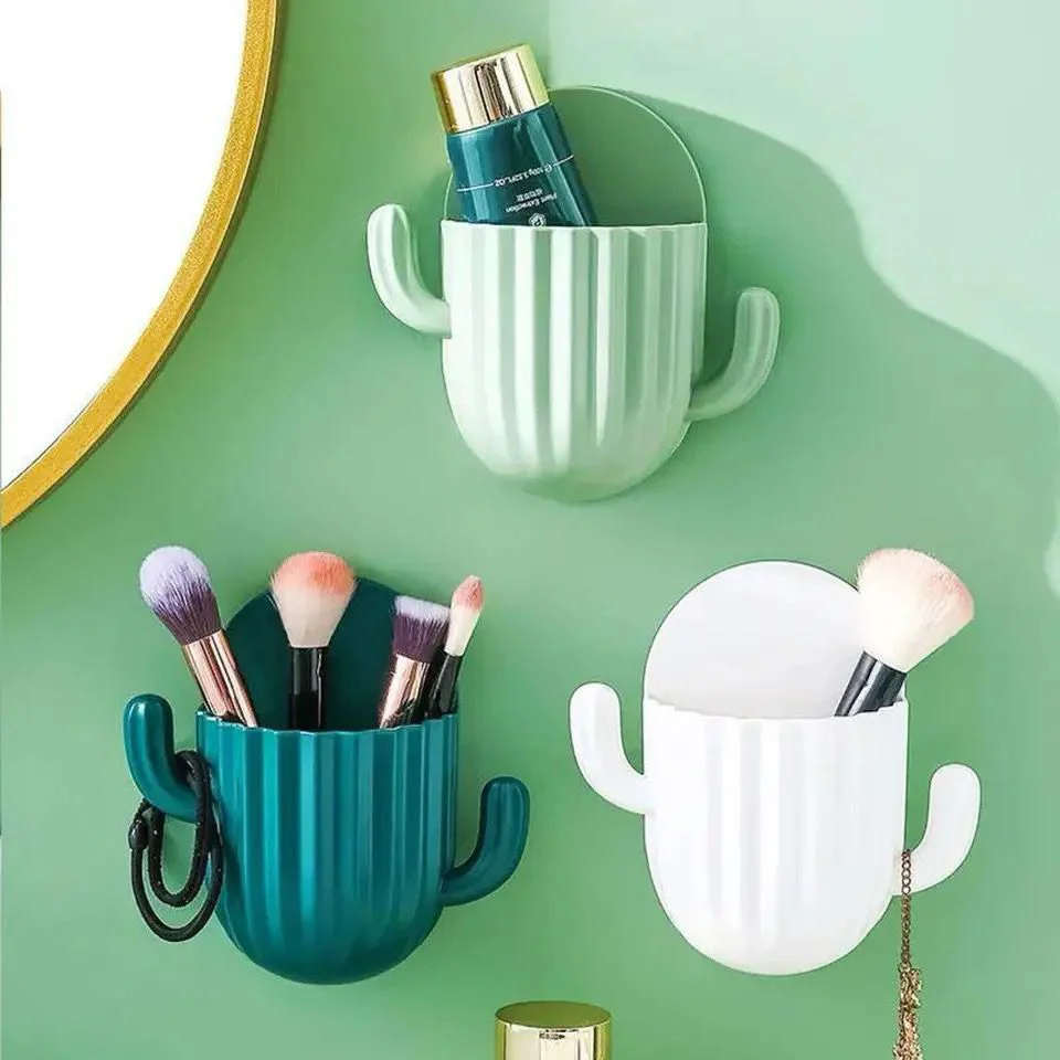 Multipurpose  Self-adhesive Cactus Storage Rack - Image 2