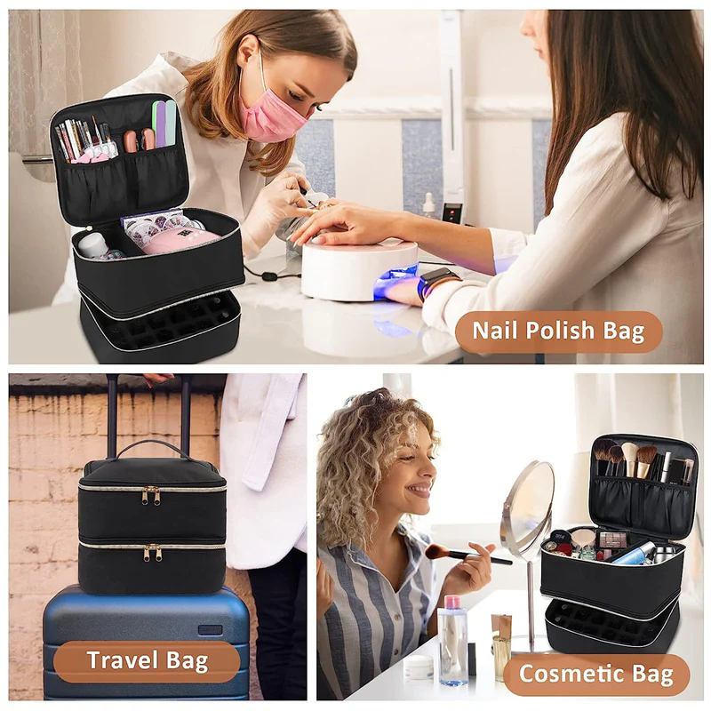 Nail polish travel organizer storage case - Image 11