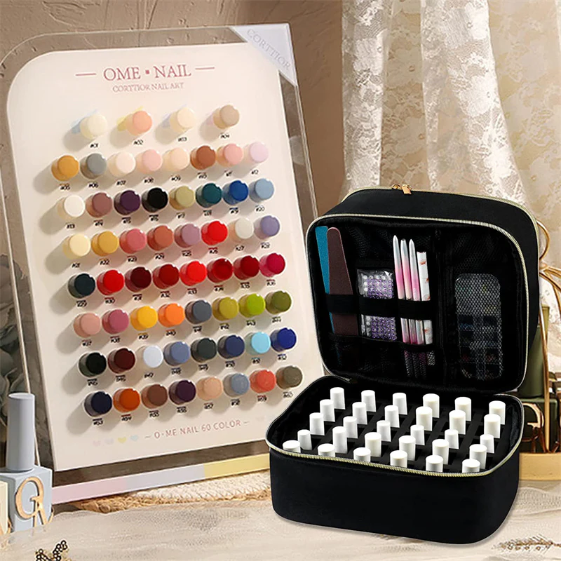 Nail polish travel organizer storage case - Image 12