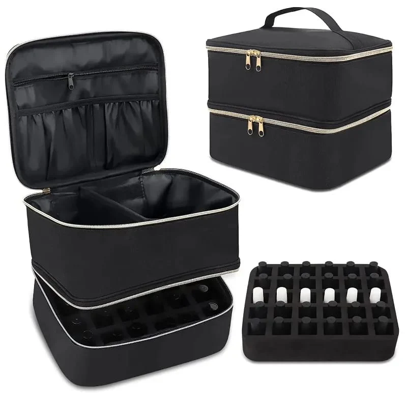 Nail polish travel organizer storage case - Image 2