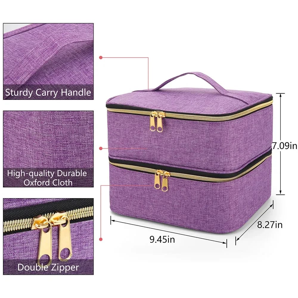 Nail polish travel organizer storage case - Image 9