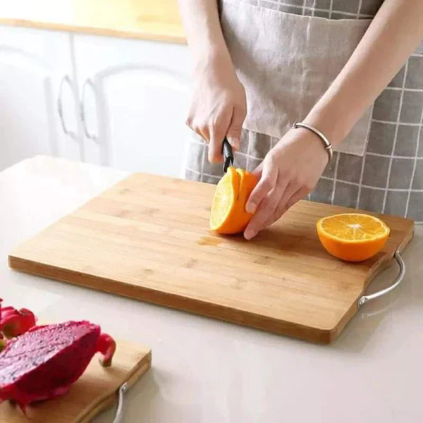 Natural Heavy Duty Bamboo Chopping Board - Image 2