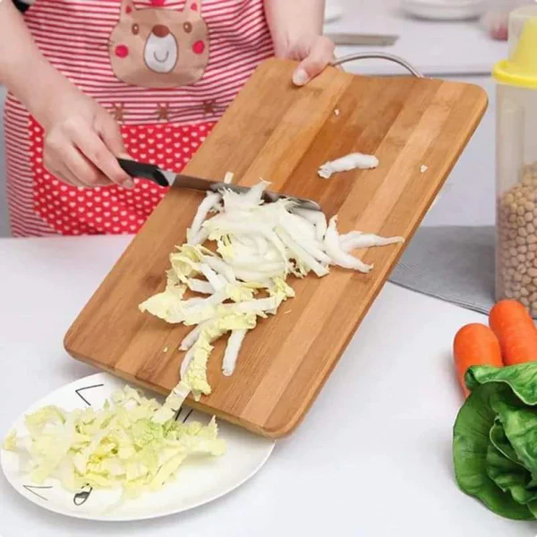 Natural Heavy Duty Bamboo Chopping Board - Image 3