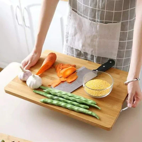 Natural Heavy Duty Bamboo Chopping Board - Image 4