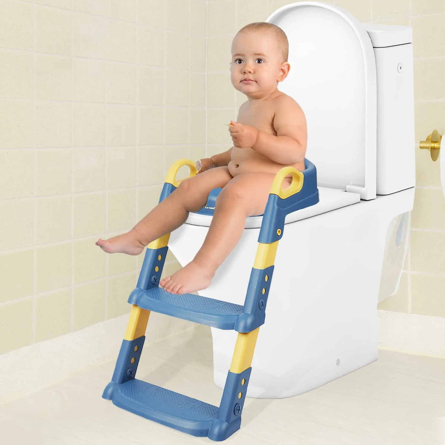 Kids Toilet Training Seat with Ladder Adjustable Toddler Potty Chair for Toilet Training in Kenya - Image 5