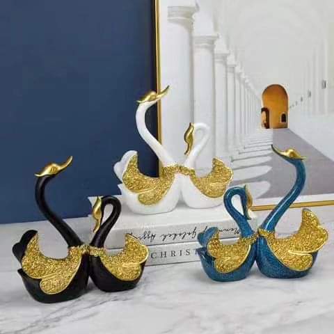 New Design Luxury Creative Swan Couple Decor - Image 5
