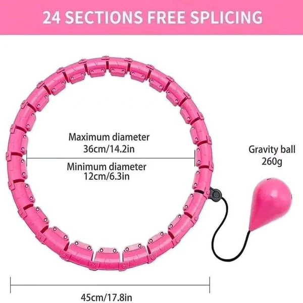 Weighted Hula Hoop for Adults, Smart Hula Hoop with Weight Ball - Image 5