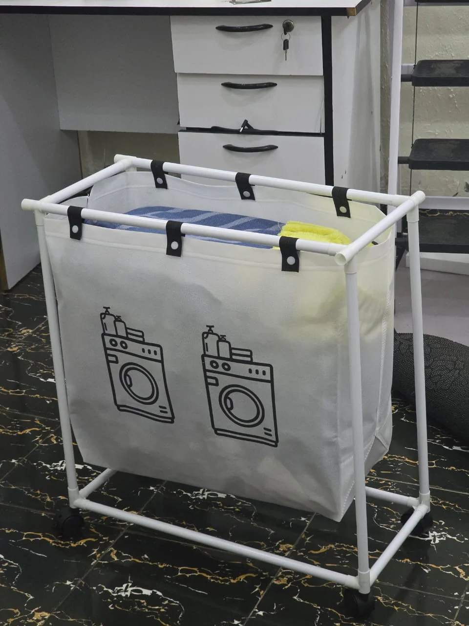New Laundry basket Foldable dirty clothes organizer with wheels - Image 6
