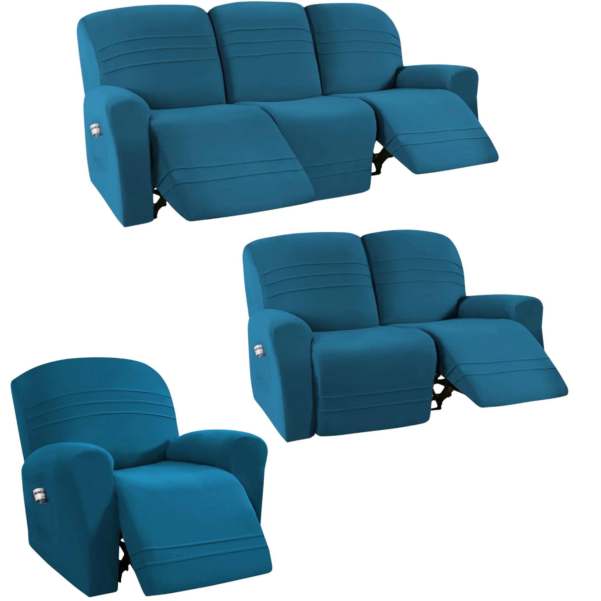 New Version Velvet Recliner Sofa Covers Stretch Reclining Couch Covers Sofa Slipcovers - Image 11