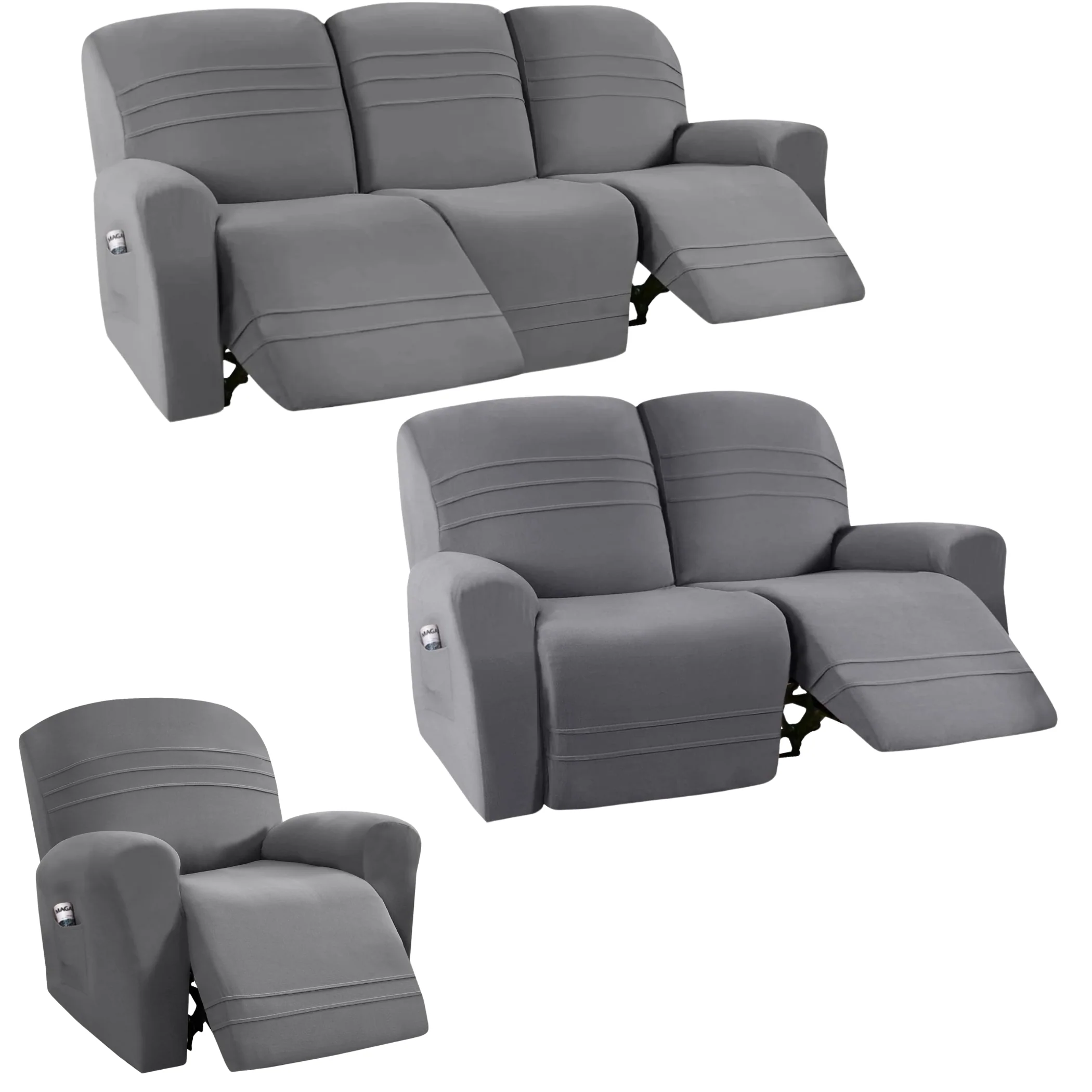 New Version Velvet Recliner Sofa Covers Stretch Reclining Couch Covers Sofa Slipcovers - Image 12