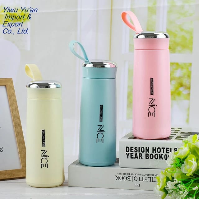 Nice Cup Glass Bottle Tumbler Creative Water Cup 400ml - Image 3