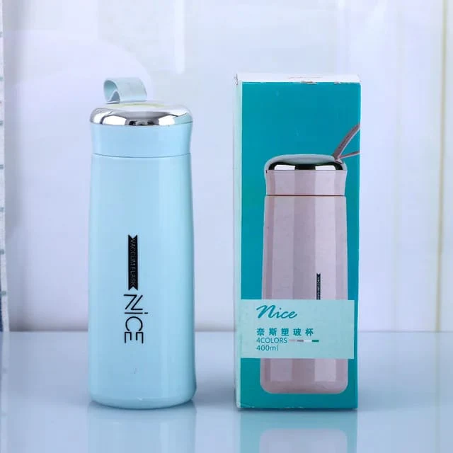 Nice Cup Glass Bottle Tumbler Creative Water Cup 400ml - Image 4