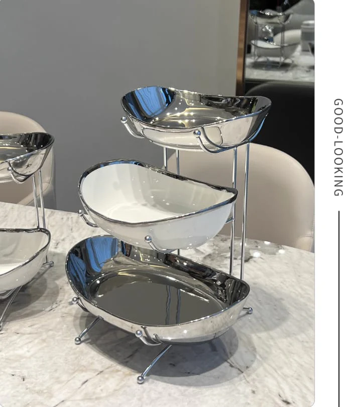 Nordic Ceramic Fruit/Snack Stand - Image 2