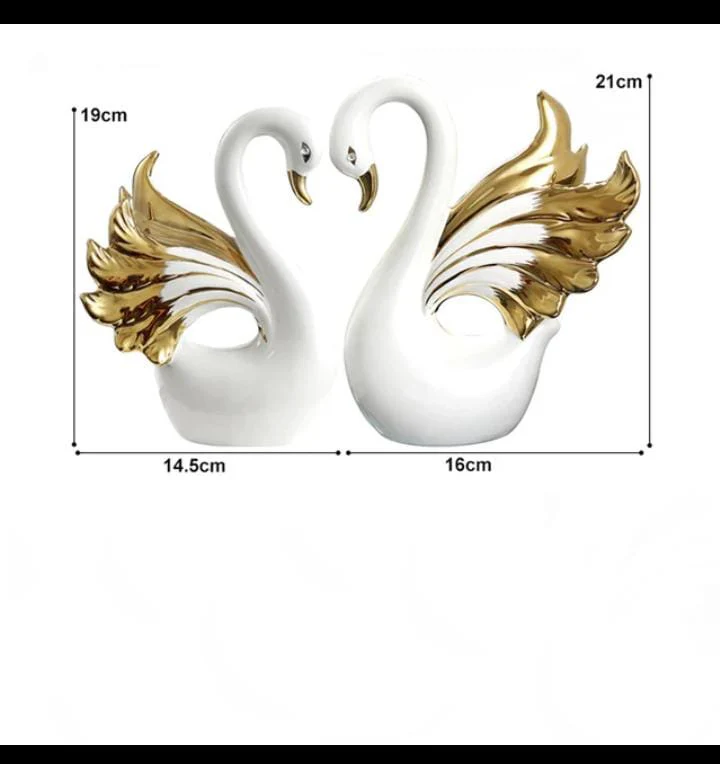 Nordic Ceramic Swan Ornament - Image 4