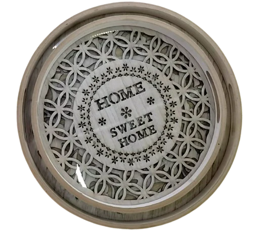 Nordic decorative round 2pcs trays - Image 2