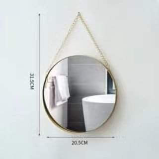 Nordic Round Decorative Makeup Wall Mirror - Image 4