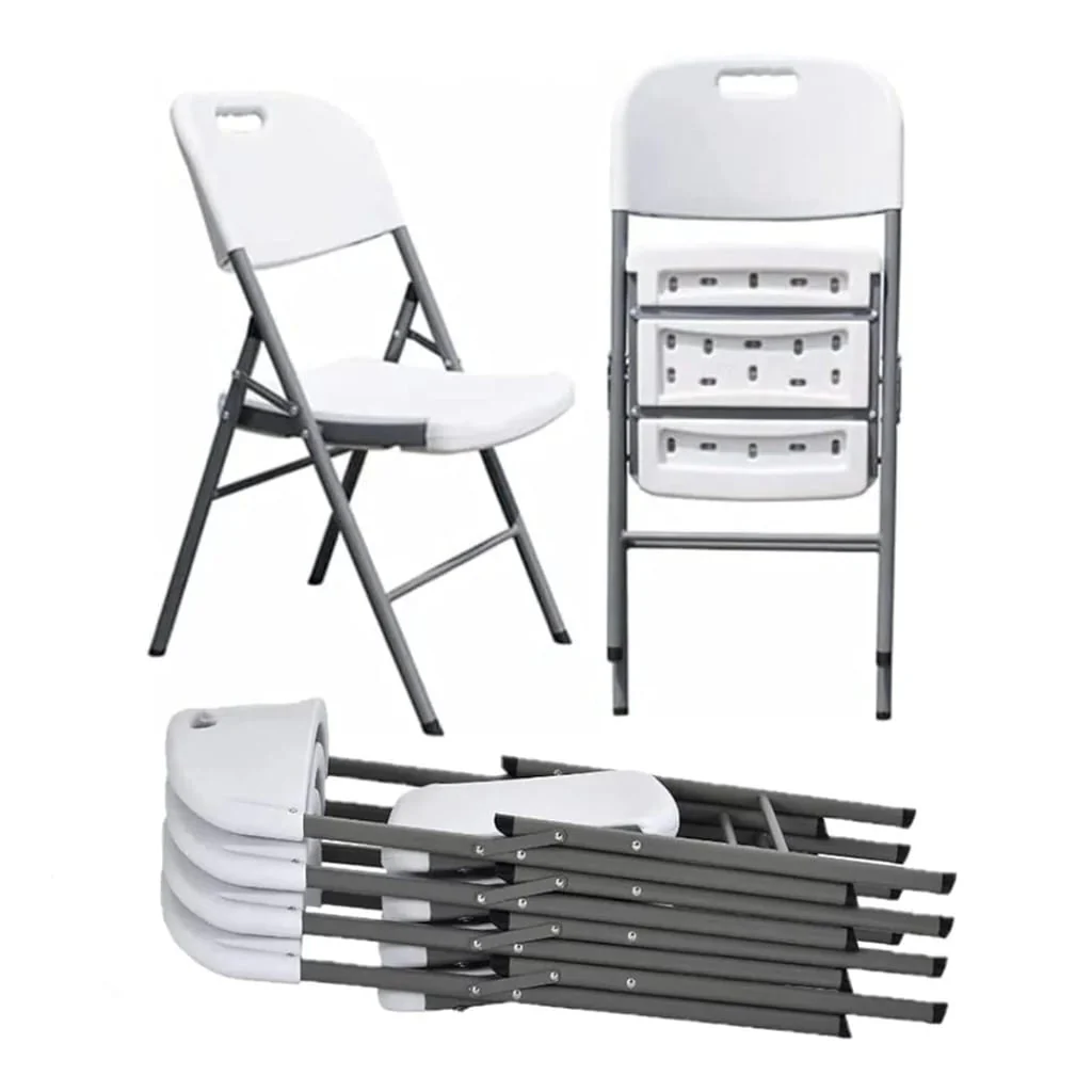 Outdoor Garden Camping Chair Portable Folding Chair Foldable Plastic Chair - Image 2