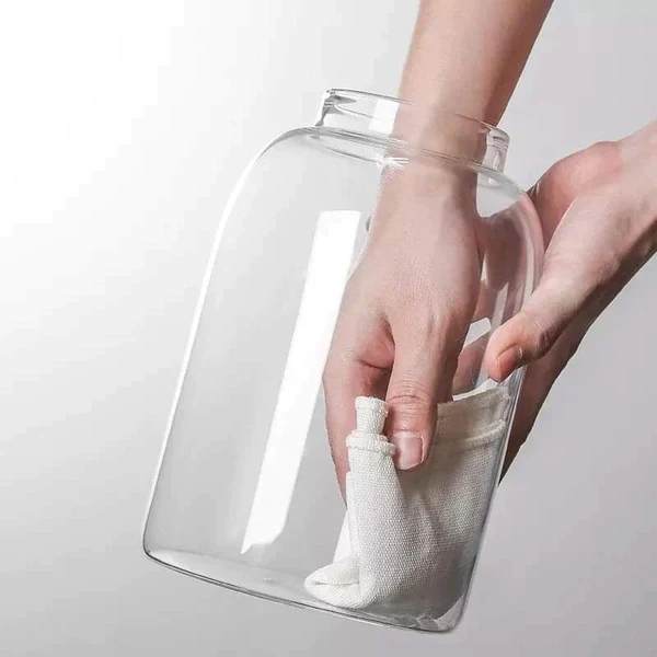 Pasabache 850 ml woody Glass Jar - Image 3
