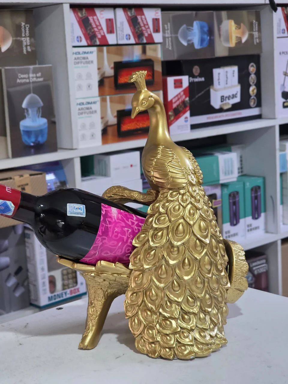 peacock  luxury wine rack - Image 2
