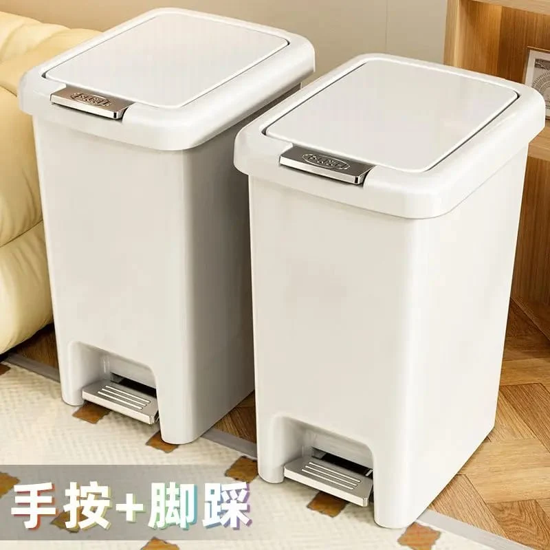 Pedal Push Trash Can Dustbin - Image 4