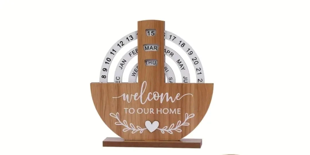Perpetual Wooden Block Calendar* - Image 2