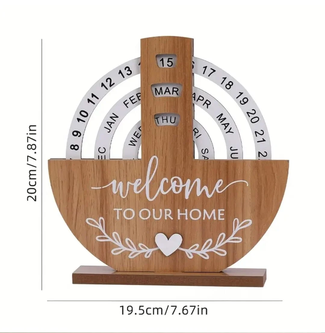 Perpetual Wooden Block Calendar* - Image 3
