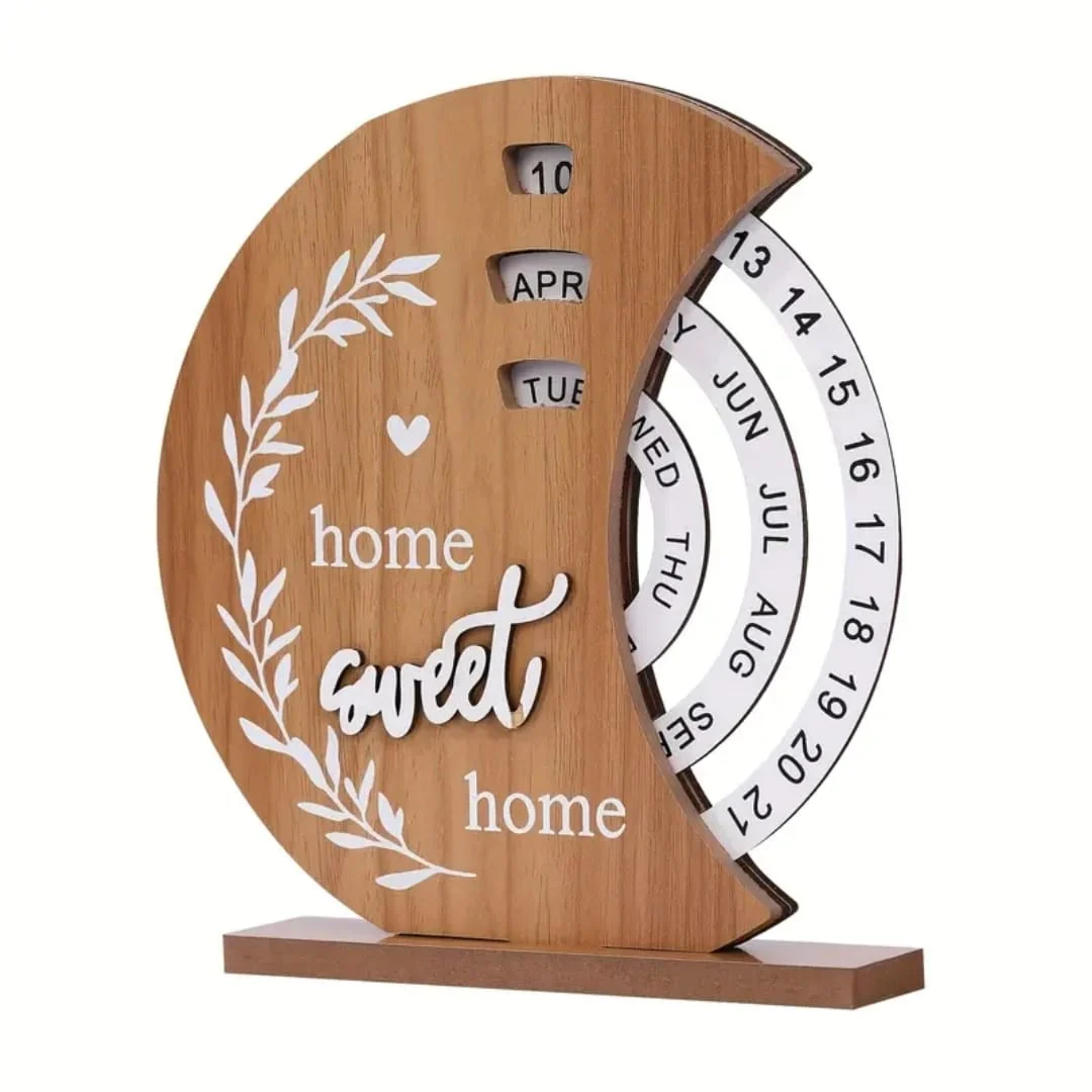 Perpetual Wooden Block Calendar* - Image 4
