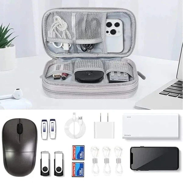 Phone Accessories Organizer Pouch / Travel Gadget Storage Case - Image 5