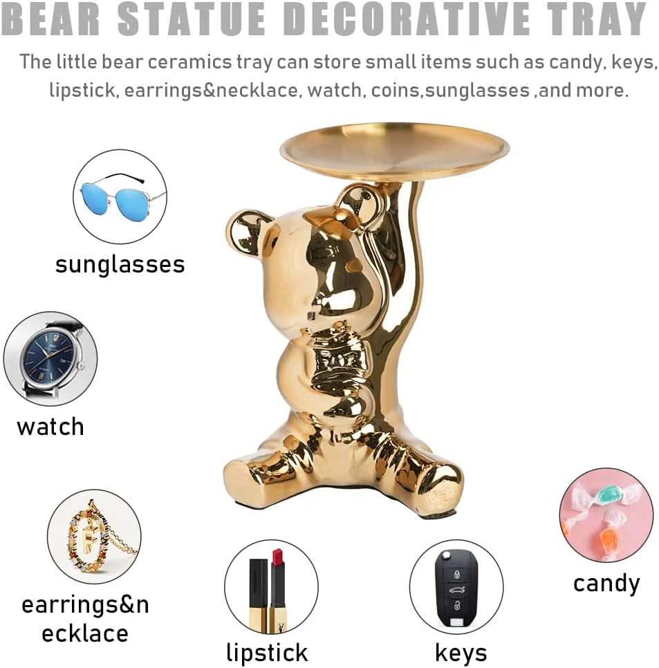 Piggy Bank Personality Bear Money Box Sculptures . - Image 6
