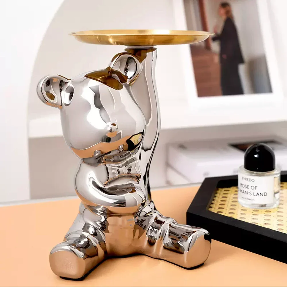 Piggy Bank Personality Bear Money Box Sculptures . - Image 8