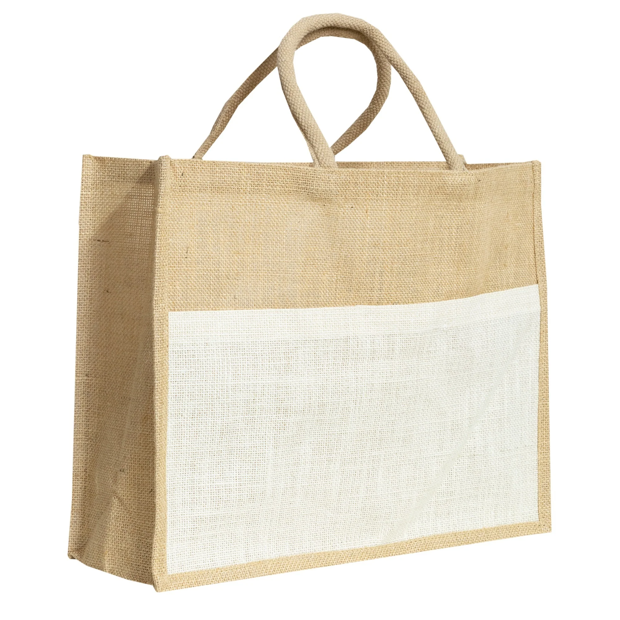 Plain Brandable Shopping Jute Bags - Image 3