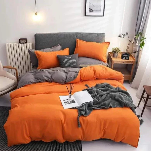 Plain color Cotton Duvet cover sets - Image 2