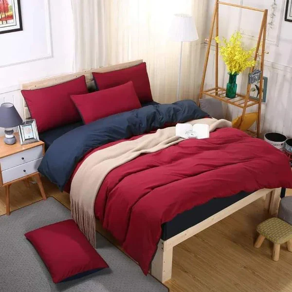 Plain color Cotton Duvet cover sets - Image 3