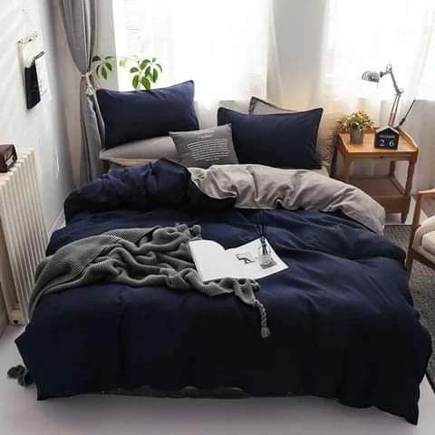 Plain color Cotton Duvet cover sets - Image 4