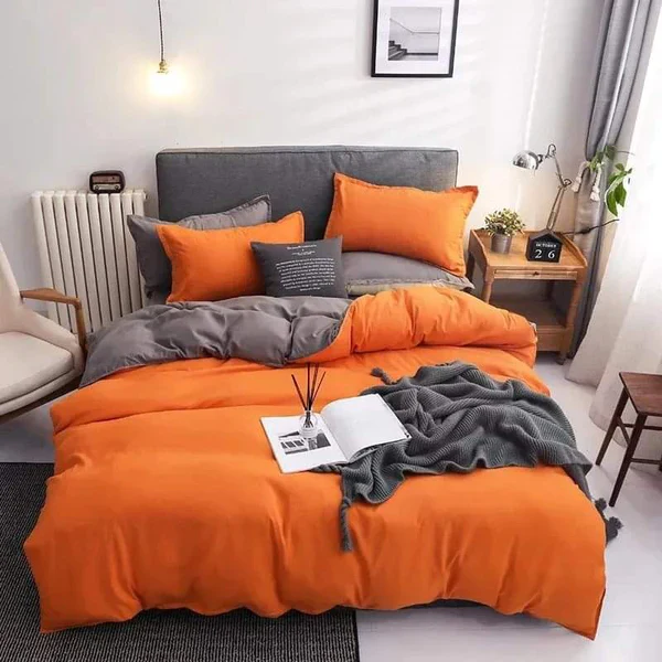 Plain color Cotton Duvet cover sets - Image 4
