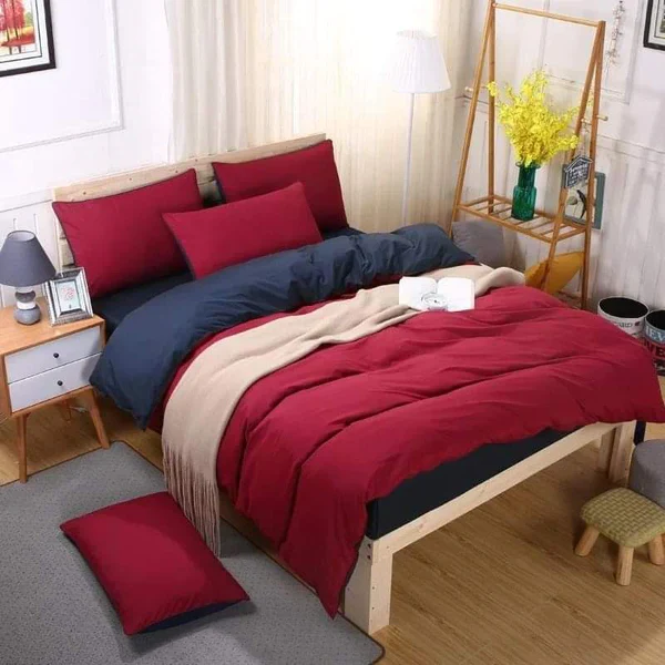 Plain color Cotton Duvet cover sets - Image 5