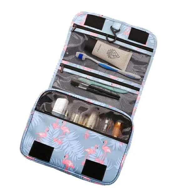 Waterproof Travel Makeup & Toiletry Organizer Bag | Portable Cosmetic Storage Pouch - Image 5