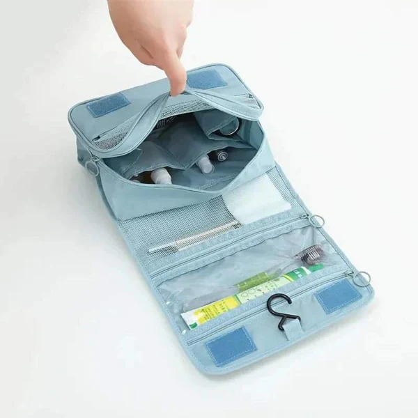 Waterproof Travel Makeup & Toiletry Organizer Bag | Portable Cosmetic Storage Pouch - Image 6