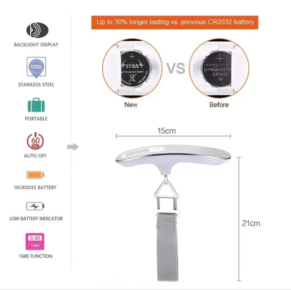 Portable Digital luggage scale for travel bag - Image 3
