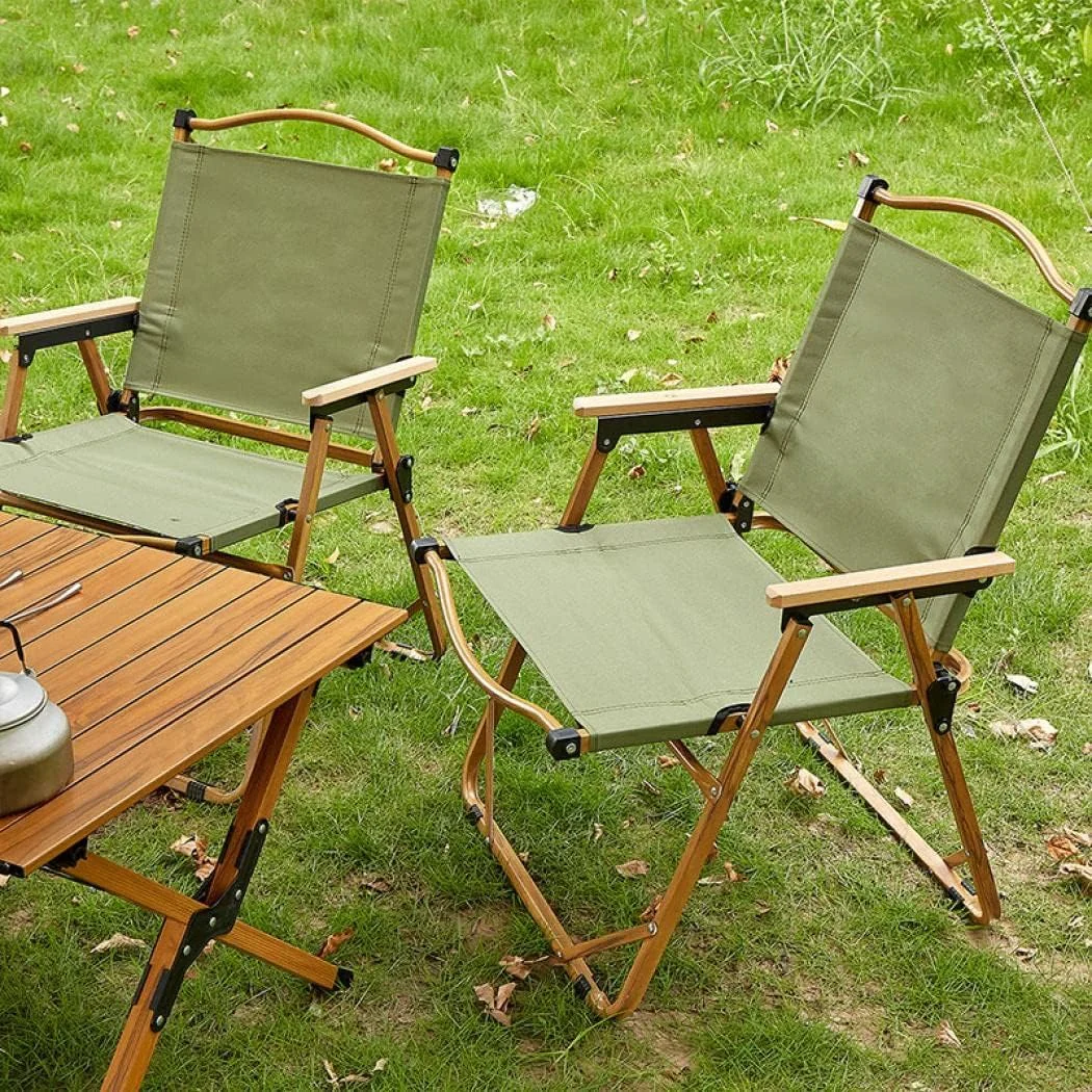 Portable Foldable Kermit Chair, Outdoor Chair, Resort Chair, Compact, Foldable, Camping Chair, Easy Assembly, Backrest, Low Style, Leisure Chair - Image 3