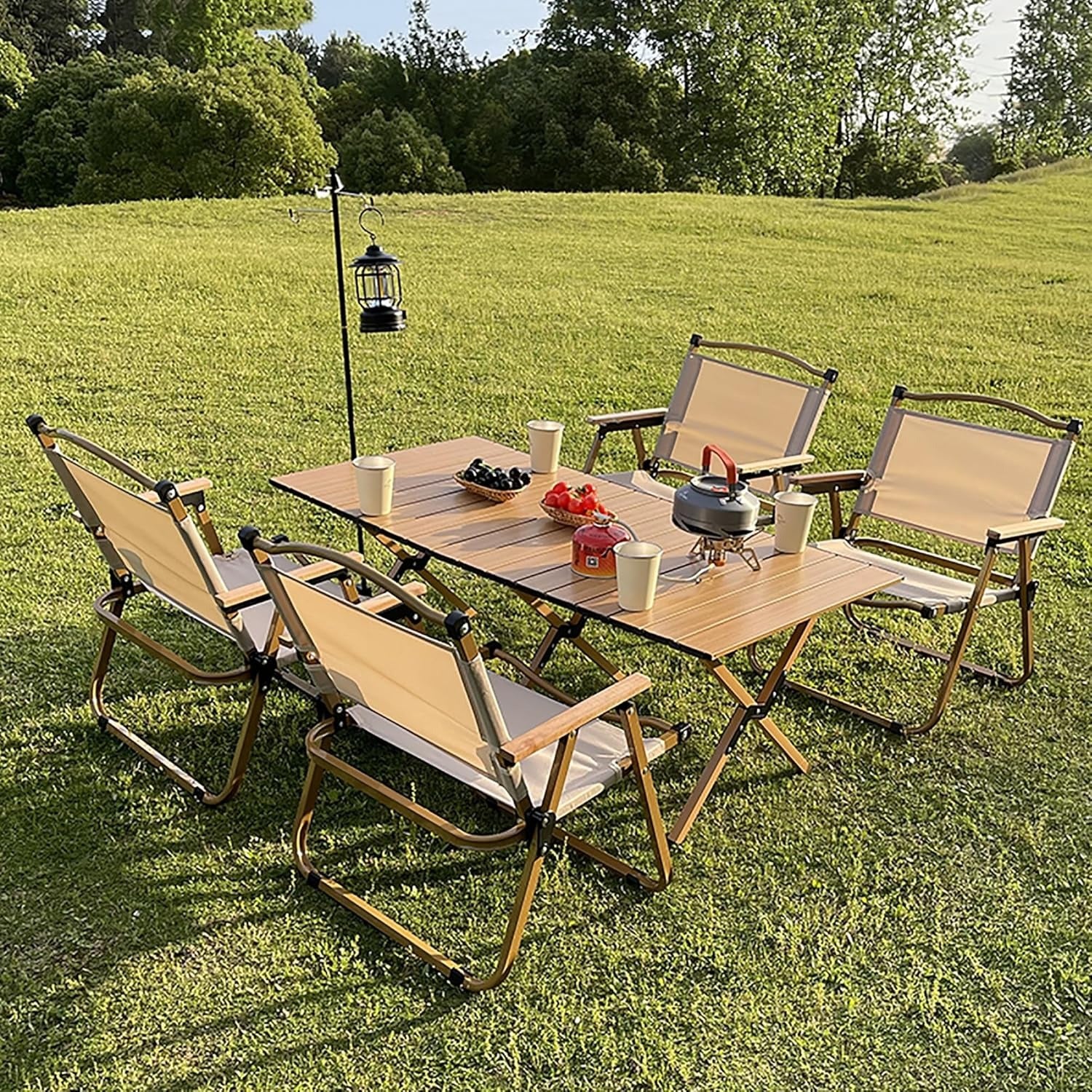 Portable Foldable Kermit Chair, Outdoor Chair, Resort Chair, Compact, Foldable, Camping Chair, Easy Assembly, Backrest, Low Style, Leisure Chair - Image 9