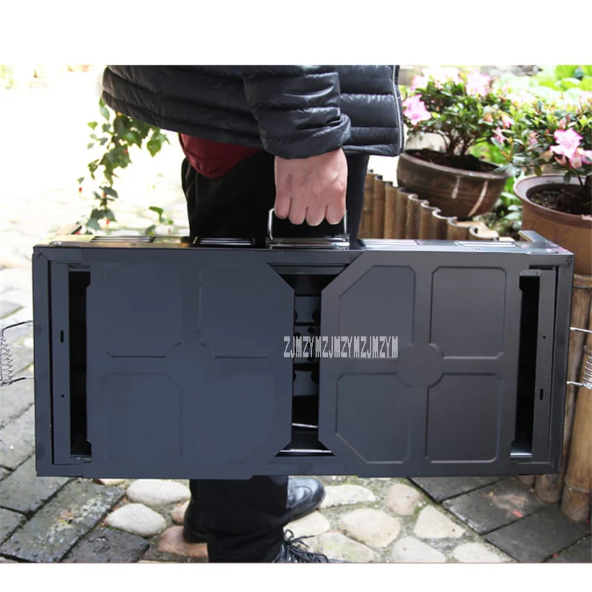 Portable Folding Charcoal BBQ Grill – Large Outdoor Grill for 5 - Image 3