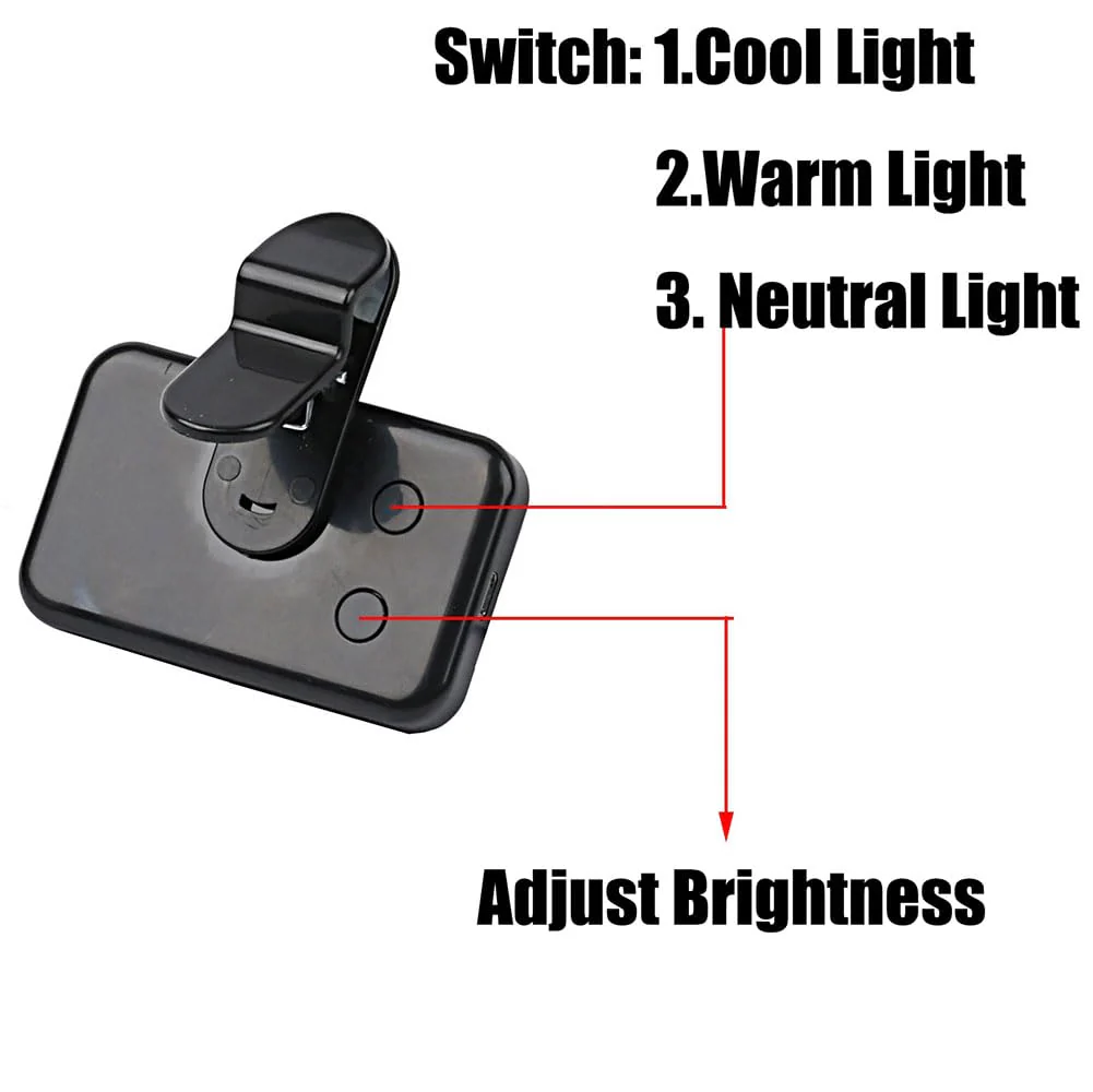 Portable Mini Selfie fill light rechargeable 3 modes adjustable brightness clip for mobile phone computer fill light - Image 3