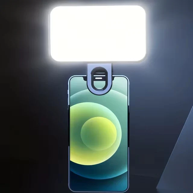 Portable Mini Selfie fill light rechargeable 3 modes adjustable brightness clip for mobile phone computer fill light - Image 4