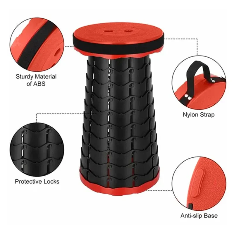 Portable Retractable plastic stool - Image 3