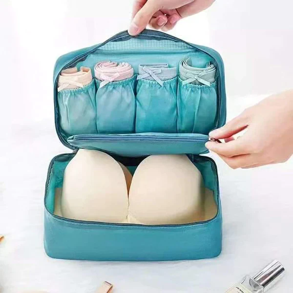 Portable Travel Underwear & Bra Organizer Pouch | Compact Waterproof Packing Case - Image 3