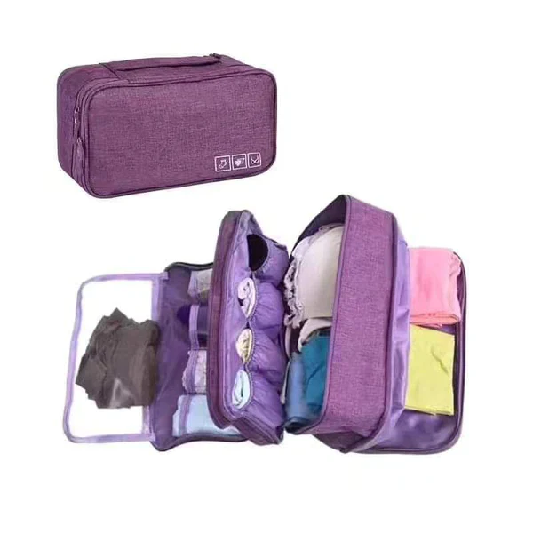 Portable Travel Underwear & Bra Organizer Pouch | Compact Waterproof Packing Case - Image 4