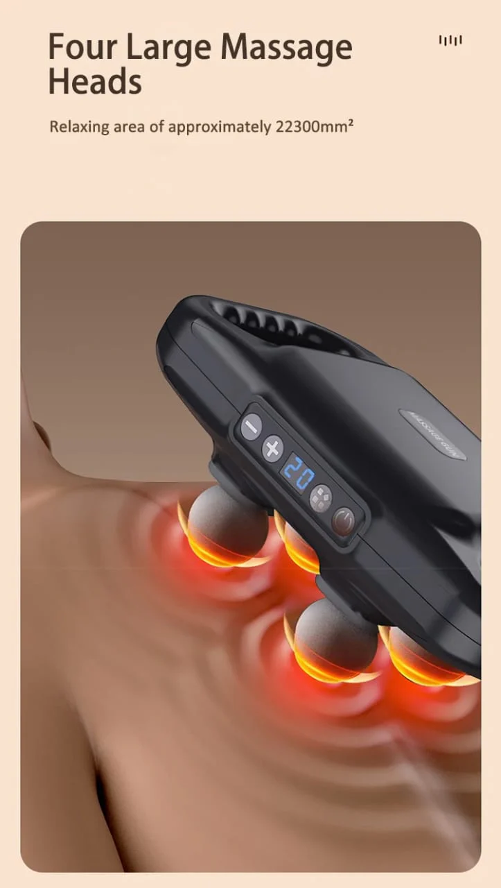 Powerful four heads deep tissue massager - Image 4