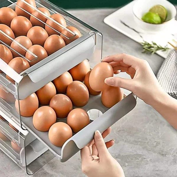 Premium 32 Grid Egg Storage Holder Heavy-Duty Plastic Egg Crate with Stackable Design Ideal for Home, Kitchen, Bakery & Poultry Use in Kenya - Image 3