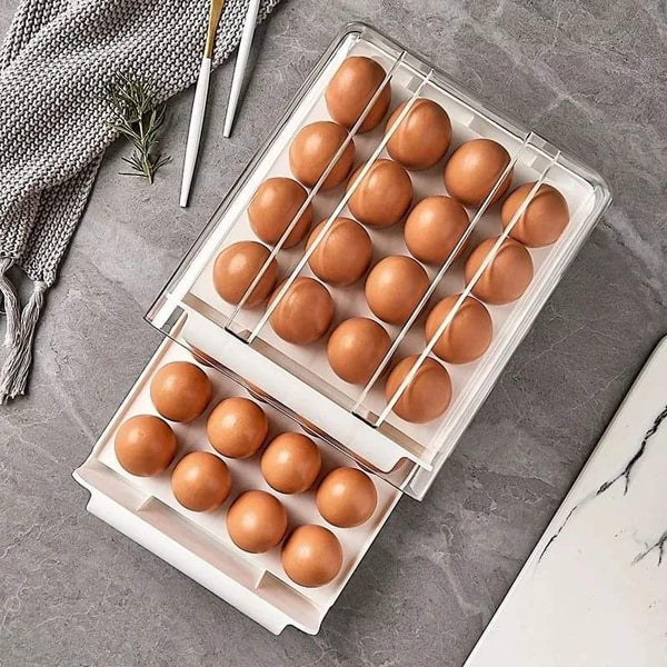Premium 32 Grid Egg Storage Holder Heavy-Duty Plastic Egg Crate with Stackable Design Ideal for Home, Kitchen, Bakery & Poultry Use in Kenya - Image 4
